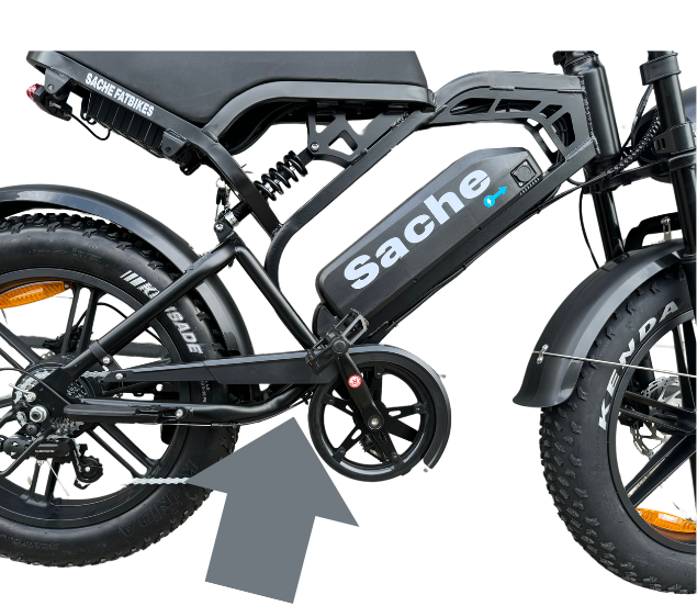 Kettingkast Fatbike Ouxi V8 H9  Qmwheel S20 V20 V20 Pro en V30 en vele andere modellen
