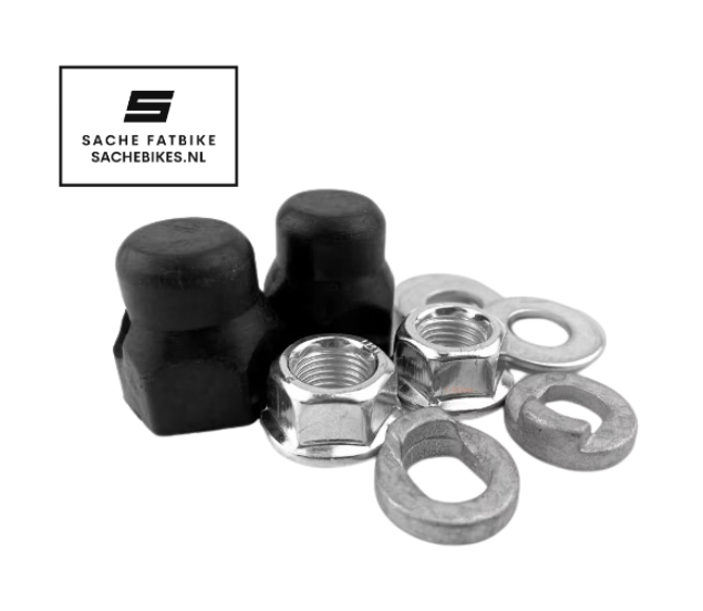 Nuts, moer schroef bouten - ring Achterwielaandrijving - achterwiel - as fiets fatbike - ouxi - qmwheel v20 - S20- v8 - h9 - C80