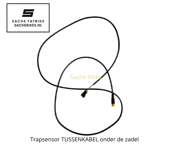Tussenkabel trapsensor Qmwheel V20 onder de zadel