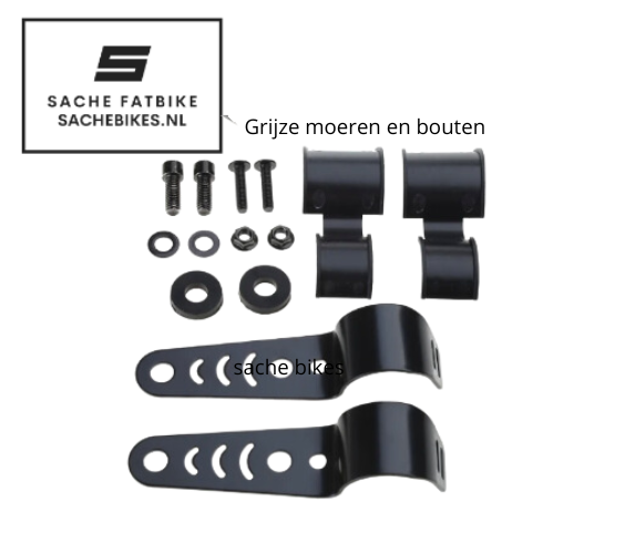Koplamp Fatbike schroeven - beugels - houders - Ouxi V8 H9 C80 - Qmwheel - V20 V30 en overige merken