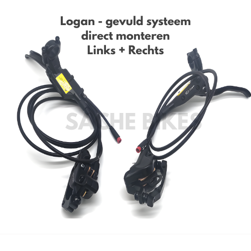 Logan remsysteem hydraulisch PAST OP ELKE FATBIKE compleet