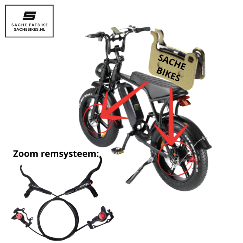 Gesinterde remblokken zoom - izoom fatbike