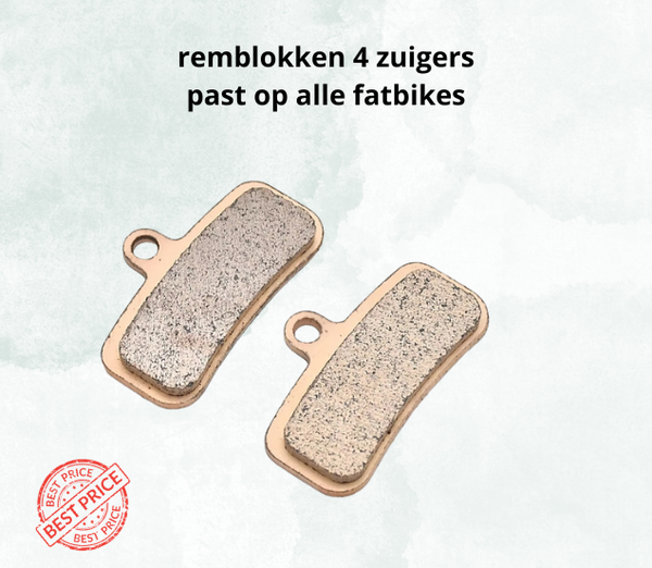 remblokken 4 zuigers Sache Remsysteem of GT2000 remblokken