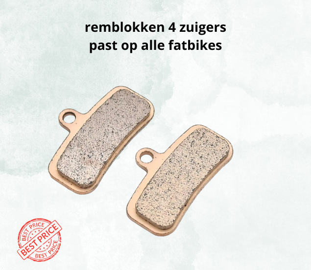 remblokken 4 zuigers Sache Remsysteem of GT2000 remblokken