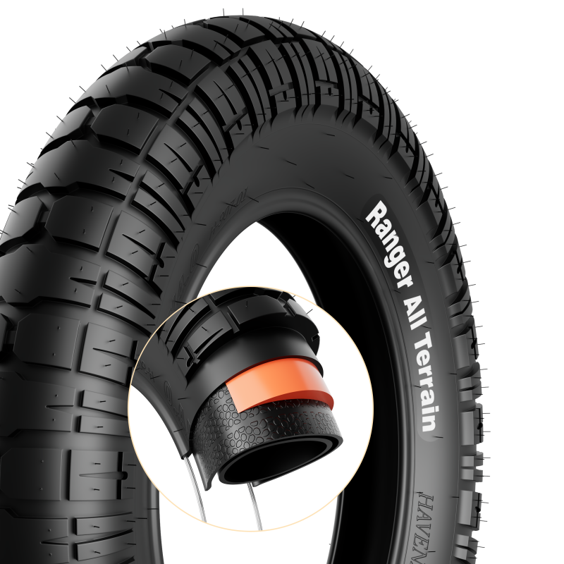 16x4-Havena Ranger Fatbike Band 16x4.0 – Stevige Allround Band met Anti-Lek Laag, Voor Elk Weer