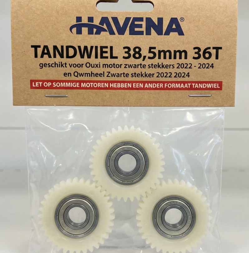 Havena tandwiel 38,5mm 36T voor de Ouxi of Qmwheel - E-Bike Motor Gear Kit – 36T Nylon Tandwiel (Editie 2024)