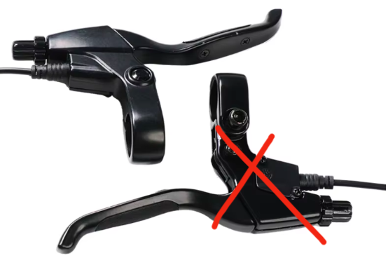 1  rechts Mechanische Remgreep met sensor RECHTS