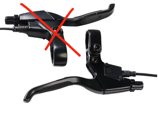 1 Links Mechanische Remgreep met sensor LINKS