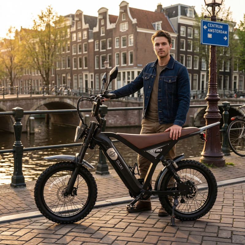 OUXI GT24 Skinny Bike – Elektrische fiets met kracht, comfort en een sportief design