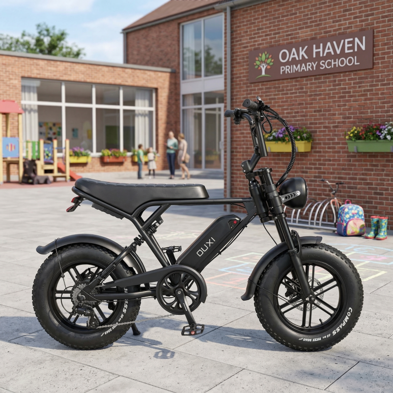 OUXI H9 Mini Elektrische Fatbike – Compact, Krachtig en Comfortabel