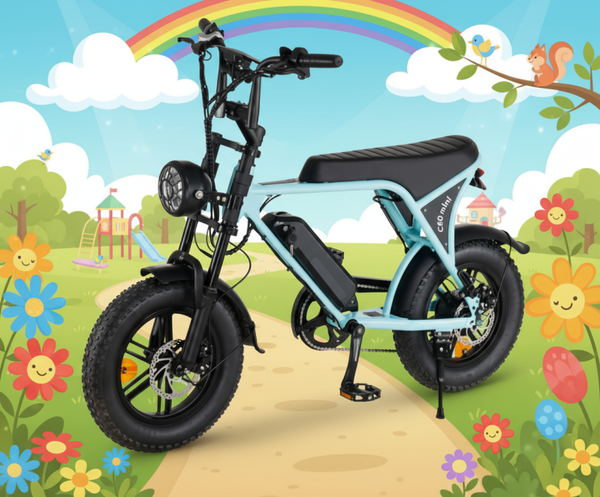 Ouxi Fatbike Mini C80 Lichtblauw