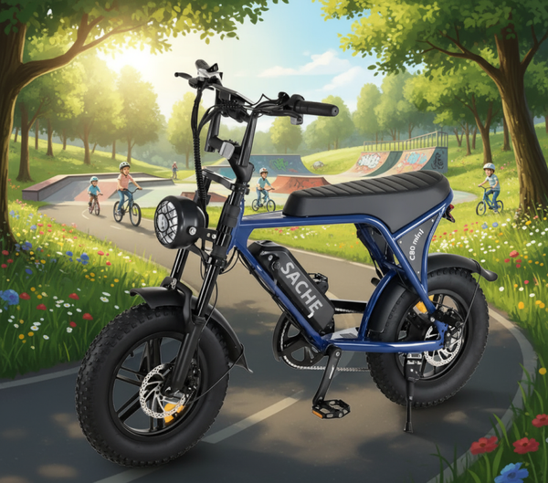 Ouxi Fatbike C80 Mini Donkerblauw