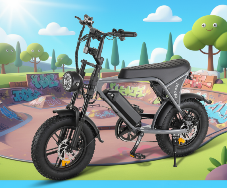 Ouxi Fatbike C80 Mini Grijs