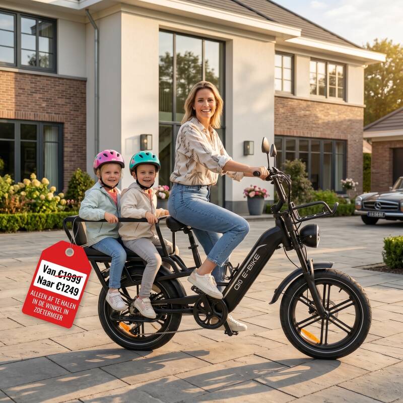 Q10 Elektrische Cargo Bike – Praktisch, sterk en comfortabel